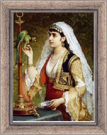 framed  unknow artist Arab or Arabic people and life. Orientalism oil paintings 140, Ta3071-1